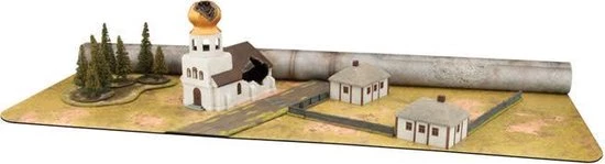 Flames Of War Gaming Mat - Brown/City 3 Flames Of War Gaming Mat - Brown/City