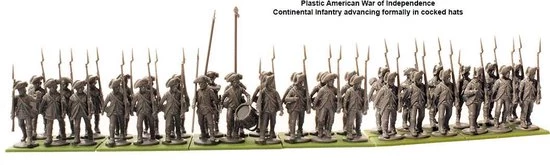 Perry Miniatures American War Of Independence Continental Infantry 1776-1783 5 Perry Miniatures American War Of Independence Continental Infantry 1776-1783 - Afbeelding 3