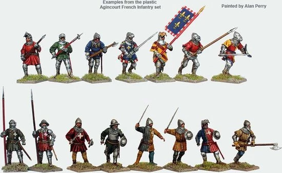 Perry Miniatures Agincourt French Infantry 1415-29 6 Perry Miniatures Agincourt French Infantry 1415-29 - Afbeelding 4