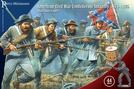 Perry Miniatures American Civil War Confederate Infantry 1861-65 3 Perry Miniatures American Civil War Confederate Infantry 1861-65