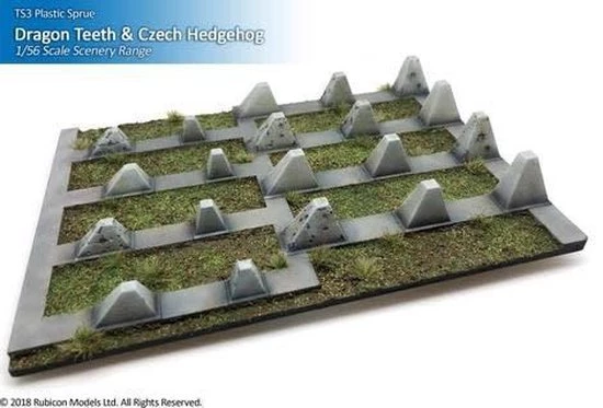 Rubicon Models Dragon Teeth & Czech Hedgehog Set 4 Rubicon Models Dragon Teeth & Czech Hedgehog Set - Afbeelding 2
