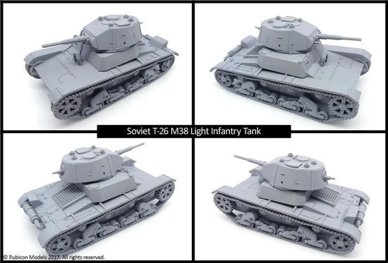 Rubicon Models Soviet T-26 Light Infantry Tank 5 Rubicon Models Soviet T-26 Light Infantry Tank - Afbeelding 3