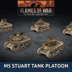 Flames Of War M5 Stuart Light Tank / Scott Platoon (Plastic)