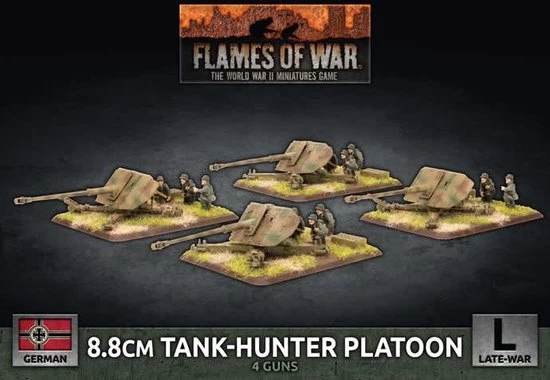 Flames Of War 8.8cm Tank Hunter Platoon (Plastic) 3 Flames Of War 8.8cm Tank Hunter Platoon (Plastic)