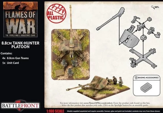 Flames Of War 8.8cm Tank Hunter Platoon (Plastic) 4 Flames Of War 8.8cm Tank Hunter Platoon (Plastic) - Afbeelding 2