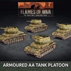 Flames Of War Armoured AA Tank Platoon (Plastic)