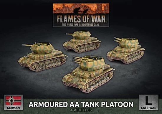 Flames Of War Armoured AA Tank Platoon (Plastic) 3 Flames Of War Armoured AA Tank Platoon (Plastic)