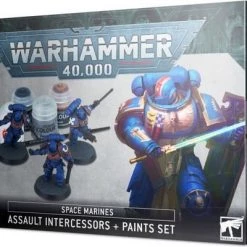 Warhammer 40.000 Games Workshop Space Marines Assault Intercessors + Paints Set - 60-11 -wargaming Verkoop 550x400 22