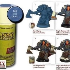 Army Painter Colour Primer - Wolf Grey (400Ml) -wargaming Verkoop 550x416 2