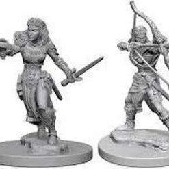 Wizkids Asmodee D&D Unpainted Minis Elf Female Ranger (6x) - EN -wargaming Verkoop 550x429