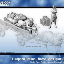Rubicon Models European Civilians - Horse Cart Figure Set 1