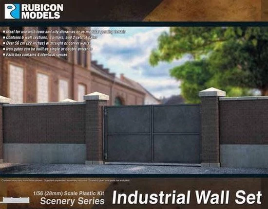 Rubicon Models Industrial Walls Set 3 Rubicon Models Industrial Walls Set