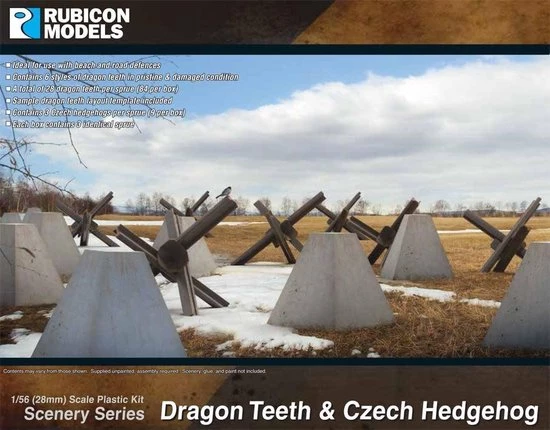 Rubicon Models Dragon Teeth & Czech Hedgehog Set 3 Rubicon Models Dragon Teeth & Czech Hedgehog Set