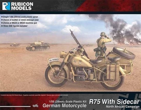 Rubicon Models German Motorcycle R75 With Sidecar (DAK) 3 Rubicon Models German Motorcycle R75 With Sidecar (DAK)