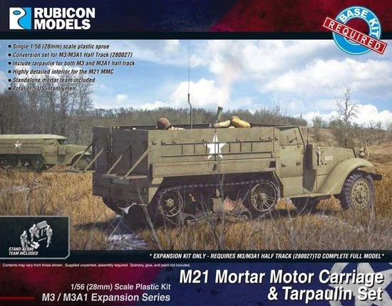 Rubicon Models M3/M3A1 Expansion Kit - M21 MMC & Tarpaulin Set 3 Rubicon Models M3/M3A1 Expansion Kit - M21 MMC & Tarpaulin Set