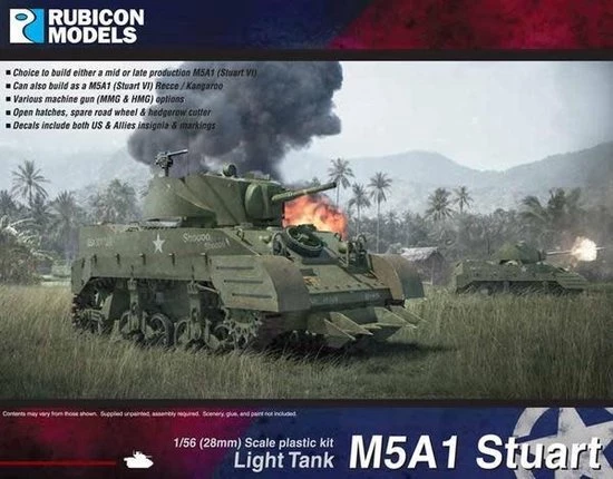 Rubicon Models M5A1 Stuart / M5A1 Recce 3 Rubicon Models M5A1 Stuart / M5A1 Recce