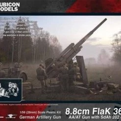 Rubicon Models 8.8cm Flak 36/37 AA/AT Gun With SdAh 202 & Crew