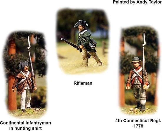 Perry Miniatures American War Of Independence Continental Infantry 1776-1783 9 Perry Miniatures American War Of Independence Continental Infantry 1776-1783 - Afbeelding 7