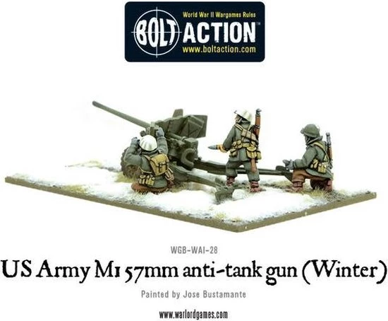 Bolt Action US Army 57mm Anti-tank Gun M1 (Winter) 4 Bolt Action US Army 57mm Anti-tank Gun M1 (Winter) - Afbeelding 2