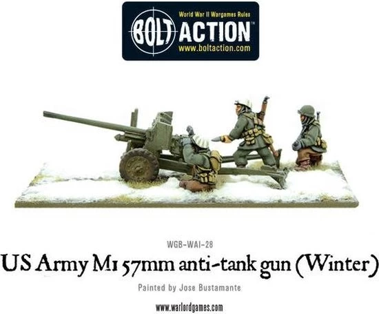 Bolt Action US Army 57mm Anti-tank Gun M1 (Winter) 5 Bolt Action US Army 57mm Anti-tank Gun M1 (Winter) - Afbeelding 3