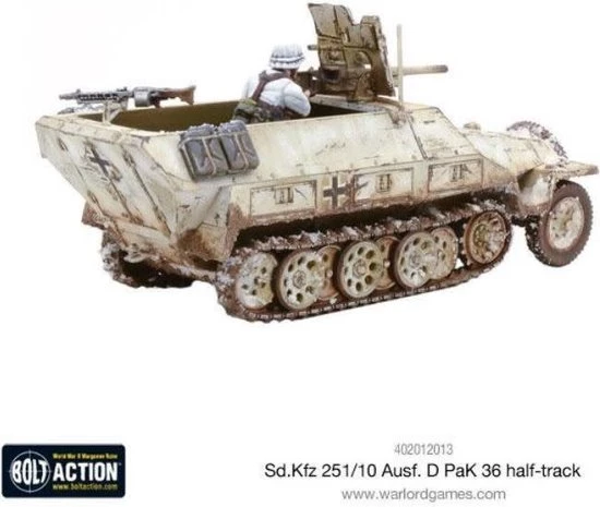 Bolt Action Sd.Kfz 251/10 Ausf D (37mm Pak) Half Track 5 Bolt Action Sd.Kfz 251/10 Ausf D (37mm Pak) Half Track - Afbeelding 3