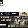 Vallejo Val70186 Model Color - WWII US Tank Crew 8 X 17 Ml -wargaming Verkoop 550x476
