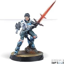 Corvus Belli Infinity CodeOne: PanOceania Shona Carano, Aristeia! Swordmaster (Submachine Gun) -wargaming Verkoop 550x477 11