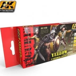 AK Interactive AK3190 - Yellow Uniform Colors Verf Set 6 X 17 Ml
