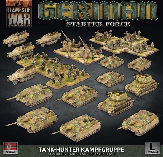 Flames Of War German "Tank-Hunter Kampfgruppe" Army Deal 3 Flames Of War German "Tank-Hunter Kampfgruppe" Army Deal
