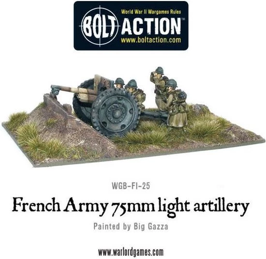 Bolt Action French Army 75mm Light Artillery 3 Bolt Action French Army 75mm Light Artillery