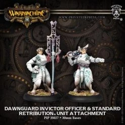 Privateer Press Retribution Dawnguard Invictor Officer And Standard Bearer