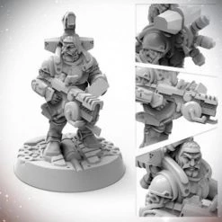 Paizo Starfinder Miniatures - Dwarf Soldier
