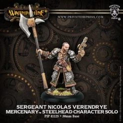 Privateer Press Warmachine Mercenaries Steelhead Character Solo Sgt. Nicolas Verendrye