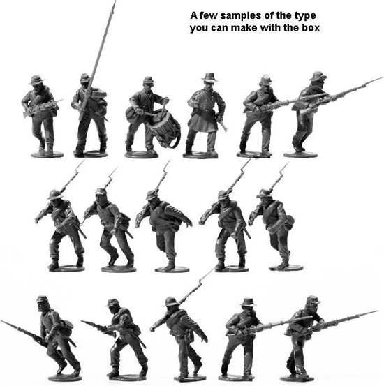 Perry Miniatures American Civil War Confederate Infantry 1861-65 4 Perry Miniatures American Civil War Confederate Infantry 1861-65 - Afbeelding 2
