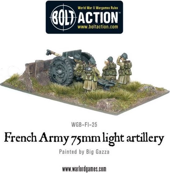 Bolt Action French Army 75mm Light Artillery 4 Bolt Action French Army 75mm Light Artillery - Afbeelding 2