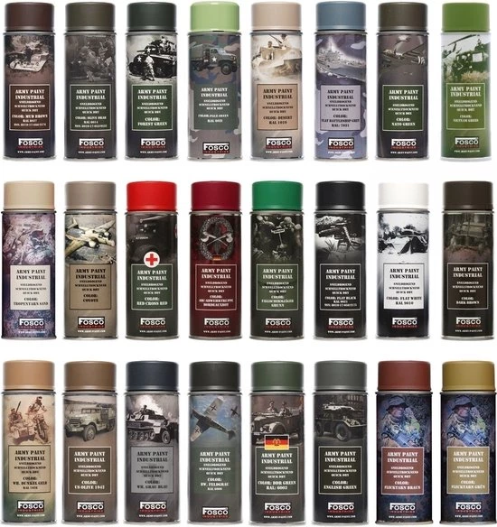 Fosco Spuitbus Leger Verf 400 Ml Sandgelb 4 Fosco Spuitbus Leger Verf 400 Ml Sandgelb - Afbeelding 2