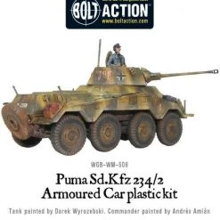 Bolt Action Puma Sd.Kfz 234/2 Armoured Car -wargaming Verkoop 550x596 1