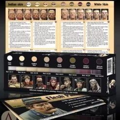 Scale 75 Flesh Paint Set - 8 Kleuren - 17ml - SSE-003 -wargaming Verkoop 550x613 1