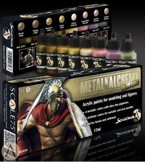 Scale 75 Metal'n Alchemy - Golden Metallic Paint Set - 8 Kleuren - 17ml - SSE-010 5 Scale 75 Metal'n Alchemy - Golden Metallic Paint Set - 8 Kleuren - 17ml - SSE-010 - Afbeelding 3