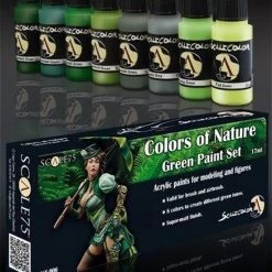 Scale 75 Colors Of Nature - Green Paint Set - 8 Kleuren - 17ml - SSE-006