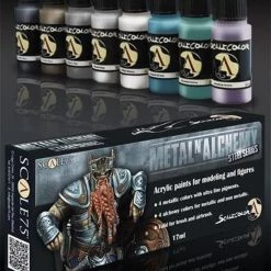 Scale 75 Metal'n Alchemy - Steel Metallic Paint Set - 8 Kleuren - 17ml - SSE-009