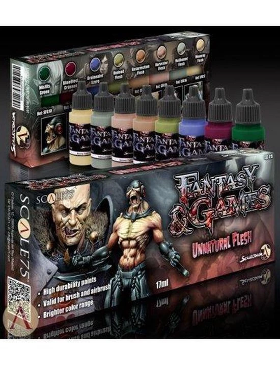 Scale 75 Unnatural Flesh - Fantasy & Games - 8 Kleuren - 17ml - SSE-015 4 Scale 75 Unnatural Flesh - Fantasy & Games - 8 Kleuren - 17ml - SSE-015 - Afbeelding 2
