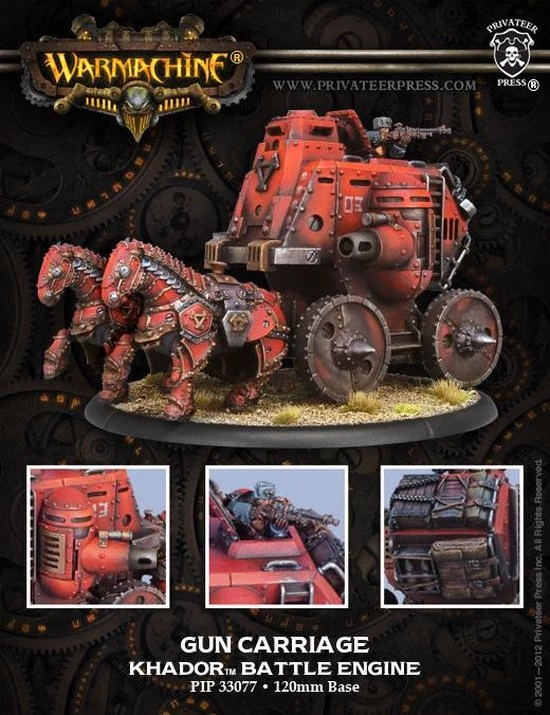Privateer Press Khador Gun Carriage Battle Engine 3 Privateer Press Khador Gun Carriage Battle Engine