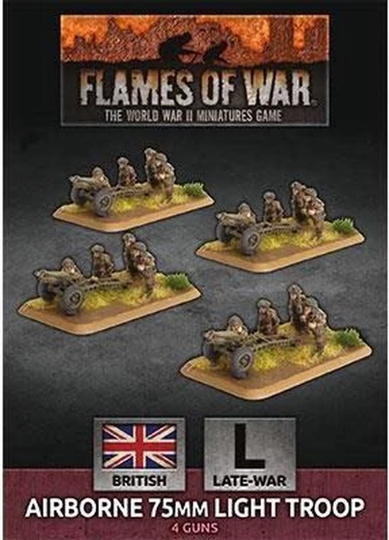 Flames Of War Airborne 75mm Light Troop (Plastic) 3 Flames Of War Airborne 75mm Light Troop (Plastic)