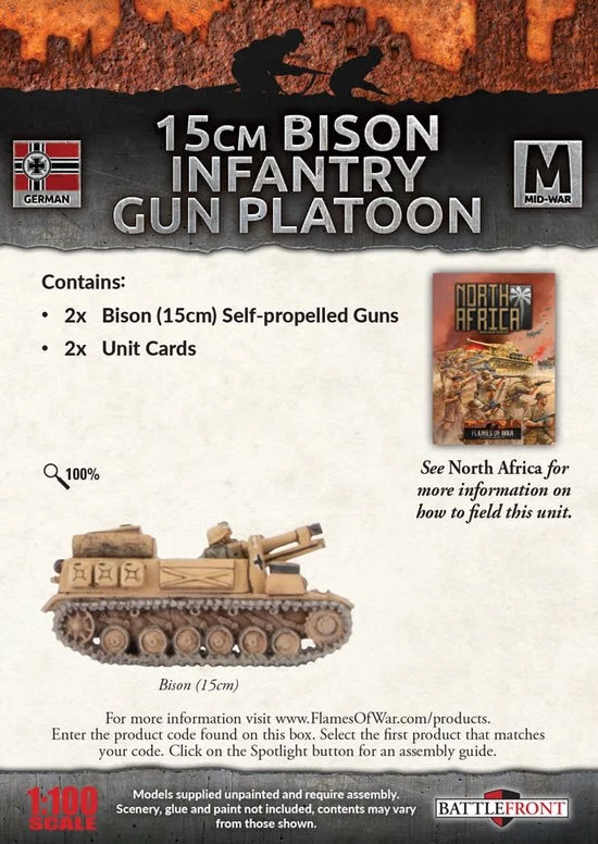 Flames Of War 15cm Bison Infantry Gun Platoon 4 Flames Of War 15cm Bison Infantry Gun Platoon - Afbeelding 2