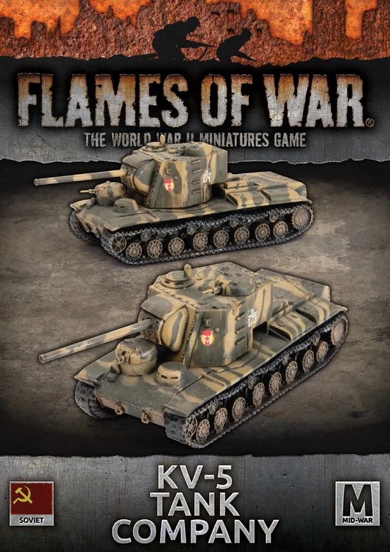 Flames Of War KV-5 Tank Company 3 Flames Of War KV-5 Tank Company