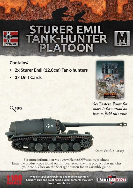 Flames Of War Sturer Emil Tank-Hunter Platoon 4 Flames Of War Sturer Emil Tank-Hunter Platoon - Afbeelding 2