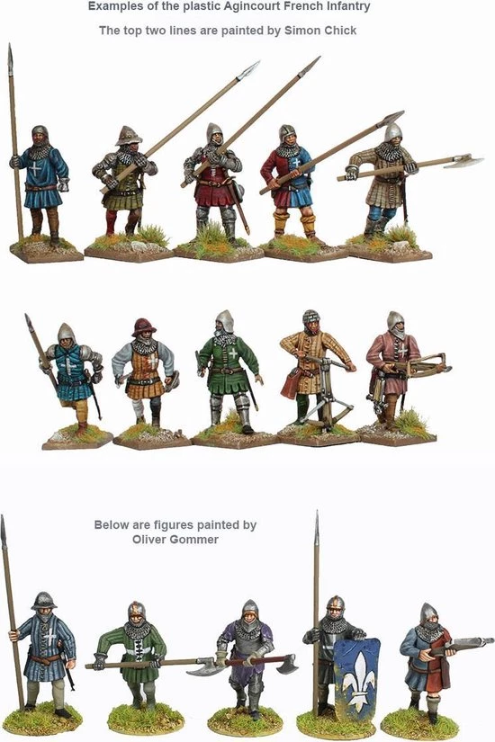 Perry Miniatures Agincourt French Infantry 1415-29 4 Perry Miniatures Agincourt French Infantry 1415-29 - Afbeelding 2